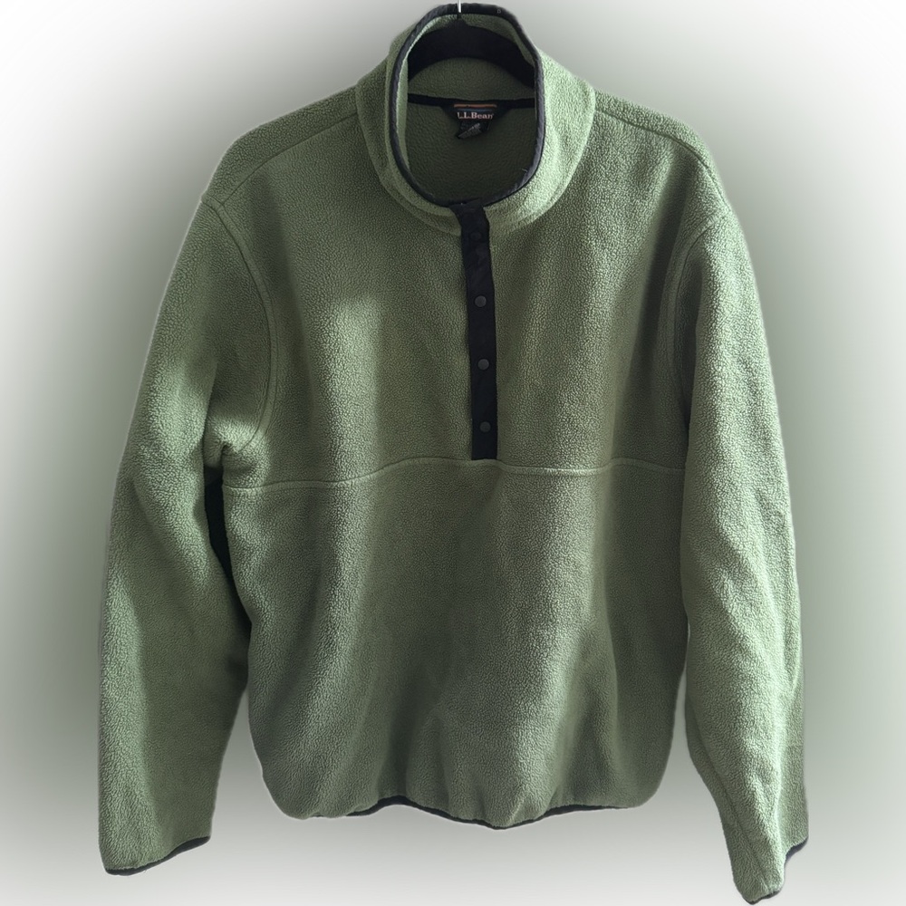 L.L. Bean Men's Olive Crewneck Sweater